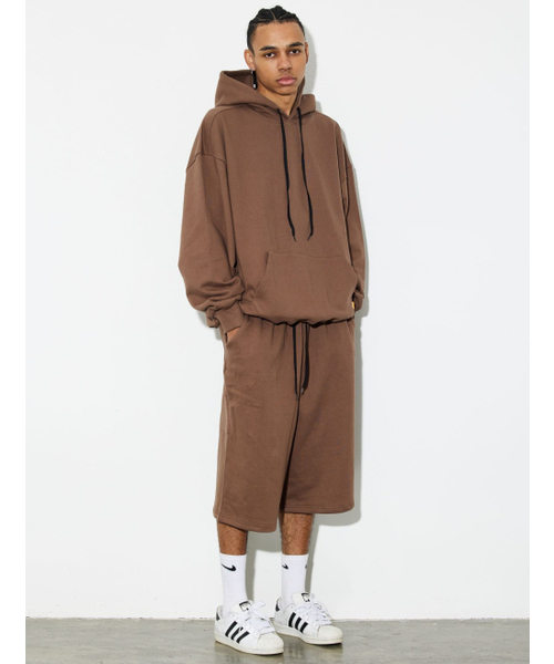 PHILIPPAKER（フィリップペイカー）の「カーペンター バミューダ スウェット 8部パンツ モカムース（その他パンツ・メンズ・その他・MEDIUM/LARGE/X-LARGE）」の4枚目の写真