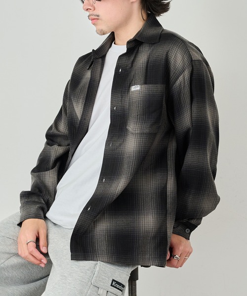 Cal Top（キャルトップ）の「雑誌 『GO OUT』にて掲載！【Cal Top】2000 L/S Plaid Color Base Shirt オンブレチェックシャツ シャドーチェック フランネルシャツ UNTR（シャツ/ブラウス・メンズ・レッド系その他/グレー系1/ブラック系1/ブラウン系1/ブラック系2・S/M）」の2枚目の写真