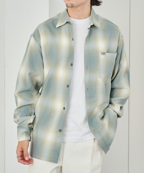 Cal Top（キャルトップ）の「雑誌 『GO OUT』にて掲載！【Cal Top】2000 L/S Plaid Color Base Shirt オンブレチェックシャツ シャドーチェック フランネルシャツ UNTR（シャツ/ブラウス・メンズ・レッド系その他/グレー系1/ブラック系1/ブラウン系1/ブラック系2・S/M）」の4枚目の写真