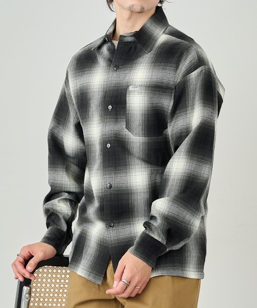 Cal Top（キャルトップ）の「雑誌 『GO OUT』にて掲載！【Cal Top】2000 L/S Plaid Color Base Shirt オンブレチェックシャツ シャドーチェック フランネルシャツ UNTR（シャツ/ブラウス・メンズ・レッド系その他/グレー系1/ブラック系1/ブラウン系1/ブラック系2・S/M）」の13枚目の写真