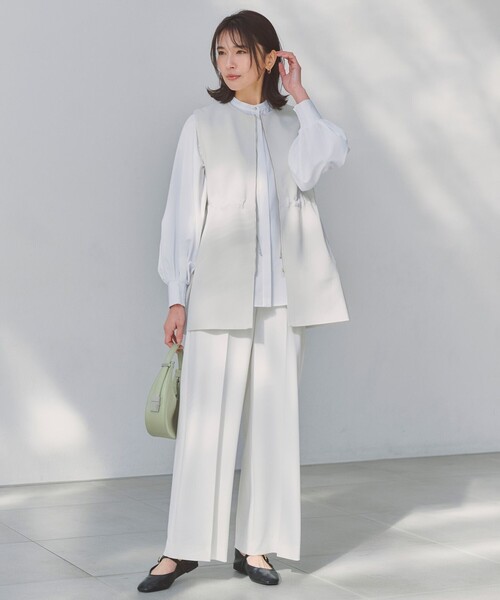 UNFILO(アンフィーロ)の「【新色追加/美シルエット/15サイズ展開】BEAUTY MOVE ワイドストレートパンツ(その他パンツ・レディース・ブラック系/ライトグレー系/ネイビー系/ホワイト系・XLT/X-LARGE/XXXL/XX-LARGE)」の7枚目の写真