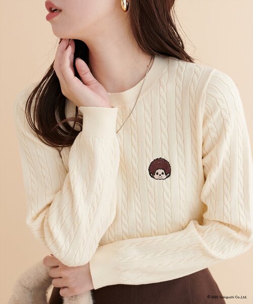 モンチッチ jouetie ニット アイボリー 新品 jouetie（ジュエティ）」×「モンチッチ」のコラボレーションアイテムが