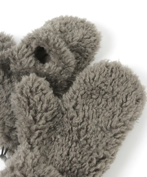 studio CLIP（スタディオクリップ）の「アソート紐付きボアミトン（手袋・レディース・グレー/ベージュ/モカ・FREE）」の15枚目の写真