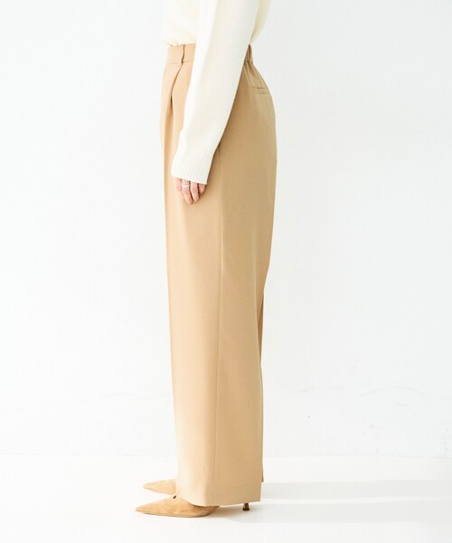 UNTITLED（アンタイトル）の「ドライタッチタックワイドパンツ（その他パンツ・レディース・キャメル/ブラック・01/02/03）」の13枚目の写真