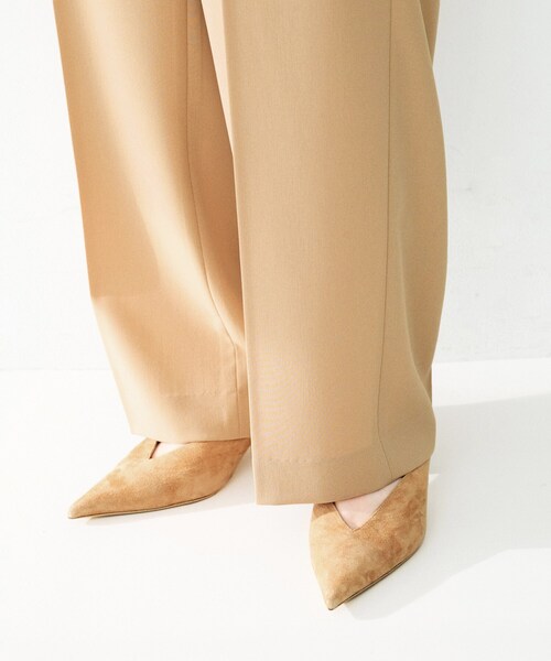 UNTITLED（アンタイトル）の「ドライタッチタックワイドパンツ（その他パンツ・レディース・キャメル/ブラック・01/02/03）」の19枚目の写真