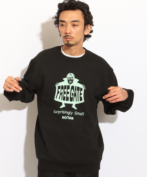 ROTAR（ローター）の「FREE GATE  Sweat（スウェット・メンズ・ブラック/アッシュグレー/オレンジ・SMALL/MEDIUM/LARGE/X-LARGE）」の2枚目の写真