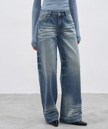 KUHNMARVIN（クエンマウエ）の「フェードワイドデニム EM26s010【EIGHTHMONTH】（デニムパンツ）」