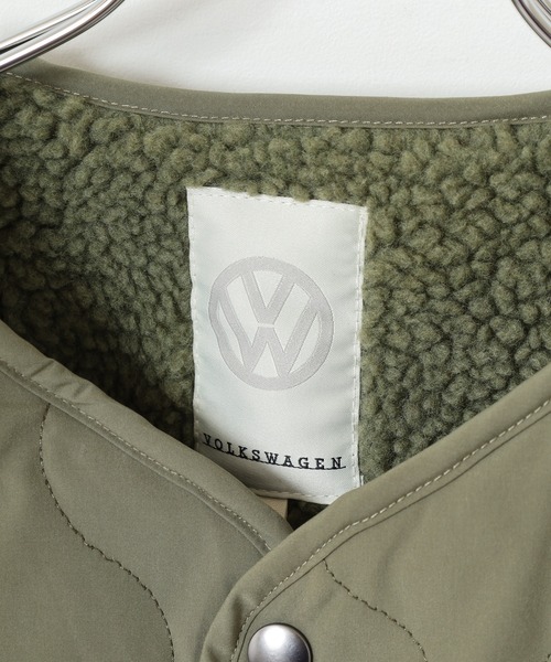 Volkswagen(フォルクスワーゲン)の「VOLKS WAGEN モコモコ裏ボアジャケット(ノーカラージャケット・メンズ・カーキ/チャコールグレー/ベージュ・M/XL/L)」の7枚目の写真