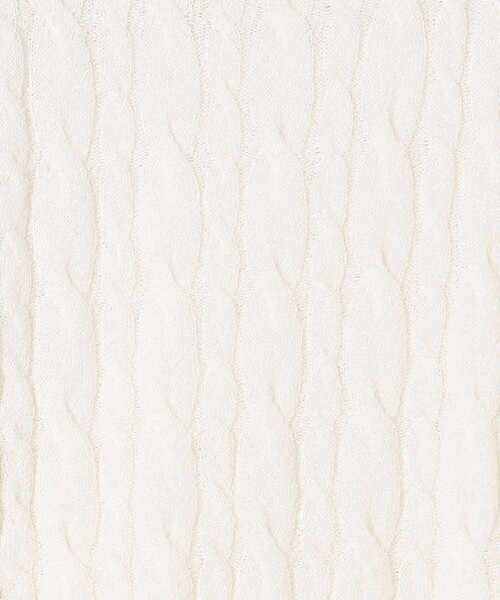 TOMORROWLAND .B(トゥモローランドビー)の「カシミヤシルク ケーブルニットプルオーバー(ニット/セーター・レディース・ブラック/ピンク/ホワイト・FREE)」の4枚目の写真