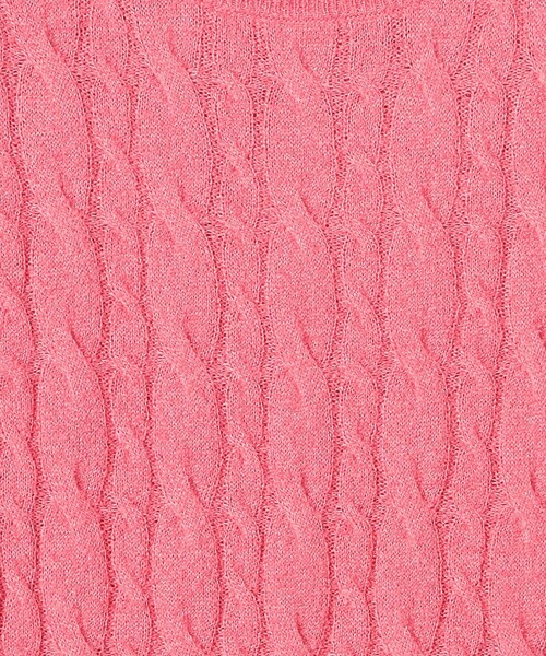 TOMORROWLAND .B(トゥモローランドビー)の「カシミヤシルク ケーブルニットプルオーバー(ニット/セーター・レディース・ブラック/ピンク/ホワイト・FREE)」の5枚目の写真