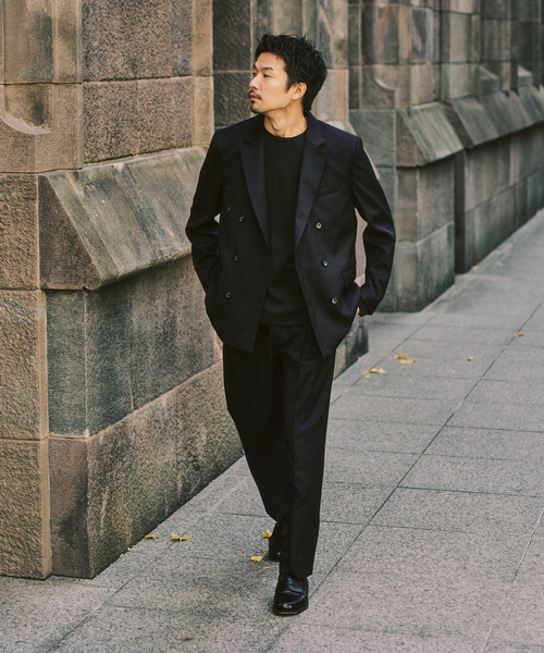 417 EDIFICE(フォーワンセブンエディフィス)の「TWツイル 2タックパンツ "セットアップ着用可能"(スラックス・メンズ・ブラック系その他/ベージュ/カーキ・SMALL/MEDIUM/LARGE)」の7枚目の写真