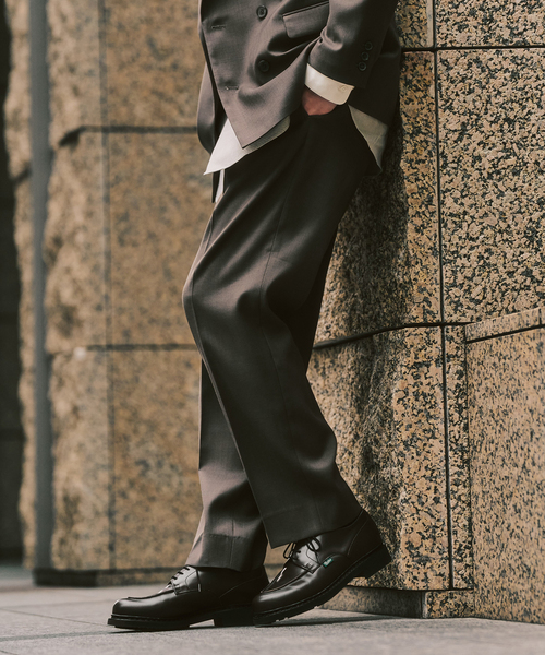 417 EDIFICE(フォーワンセブンエディフィス)の「TWツイル 2タックパンツ "セットアップ着用可能"(スラックス・メンズ・ブラック系その他/ベージュ/カーキ・SMALL/MEDIUM/LARGE)」の15枚目の写真