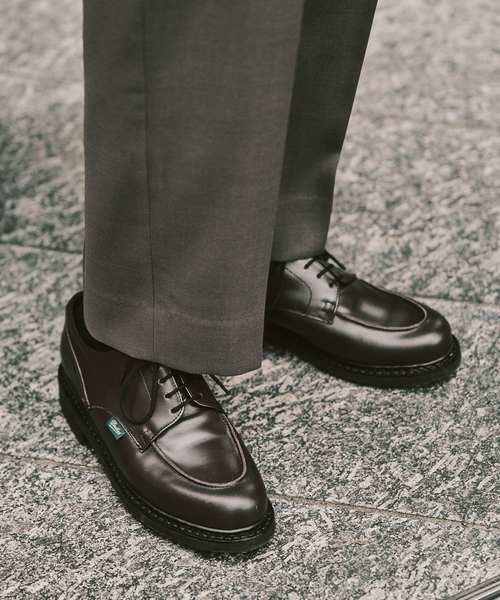 417 EDIFICE(フォーワンセブンエディフィス)の「TWツイル 2タックパンツ "セットアップ着用可能"(スラックス・メンズ・ブラック系その他/ベージュ/カーキ・SMALL/MEDIUM/LARGE)」の17枚目の写真