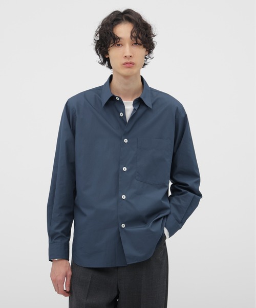 MARGARET HOWELL(マーガレットハウエル)の「EGYPTIAN COTTON POPLIN SHIRT(シャツ/ブラウス・メンズ・ブルー系その他5・LARGE/MEDIUM/SMALL/X-LARGE)」の1枚目の写真