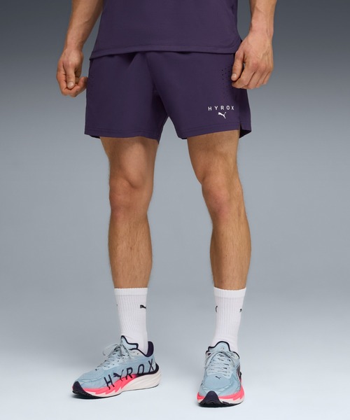 PUMA（プーマ）の「PUMA プーマ メンズ トレーニング PUMA x HYROX ドライエリート 5インチ ショーツ（その他パンツ・メンズ・ブラック/プラム・MEDIUM/SMALL/X-LARGE/LARGE）」の2枚目の写真