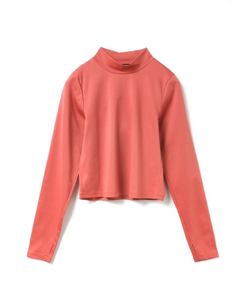 mizuiroind（ミズイロインド）の「mizuiro ind モックネックTシャツ（Tシャツ/カットソー・レディース・ホワイト/ベージュ/スモークピンク/ブラック/ブルー・FREE）」の5枚目の写真