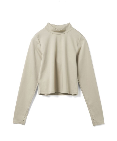 mizuiroind（ミズイロインド）の「mizuiro ind モックネックTシャツ（Tシャツ/カットソー・レディース・ホワイト/ベージュ/スモークピンク/ブラック/ブルー・FREE）」の13枚目の写真