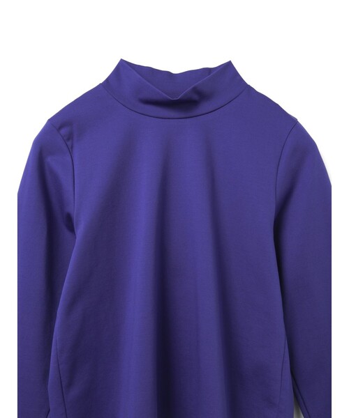 mizuiroind（ミズイロインド）の「mizuiro ind モックネックTシャツ（Tシャツ/カットソー・レディース・ホワイト/ベージュ/スモークピンク/ブラック/ブルー・FREE）」の9枚目の写真