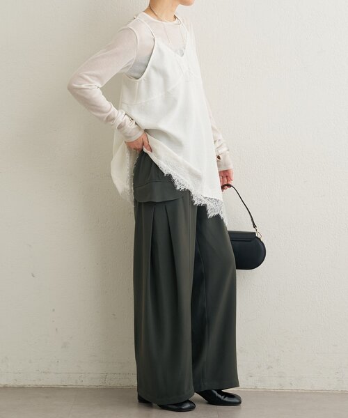 Omekashi（オメカシ）の「カーゴタックパンツ（カーゴパンツ・レディース・チャコールグレー/カーキ・FREE）」の12枚目の写真