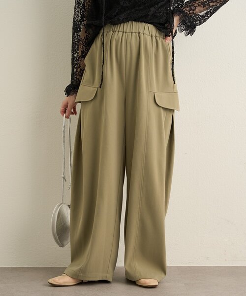 Omekashi（オメカシ）の「カーゴタックパンツ（カーゴパンツ・レディース・チャコールグレー/カーキ・FREE）」の15枚目の写真