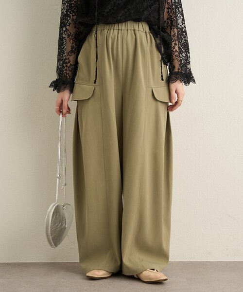 Omekashi（オメカシ）の「カーゴタックパンツ（カーゴパンツ・レディース・チャコールグレー/カーキ・FREE）」の16枚目の写真