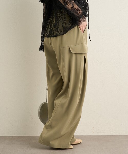 Omekashi（オメカシ）の「カーゴタックパンツ（カーゴパンツ・レディース・チャコールグレー/カーキ・FREE）」の19枚目の写真