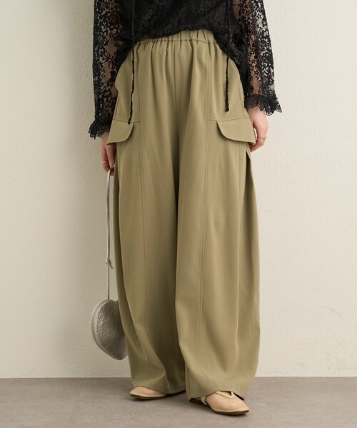 Omekashi（オメカシ）の「カーゴタックパンツ（カーゴパンツ・レディース・チャコールグレー/カーキ・FREE）」の20枚目の写真