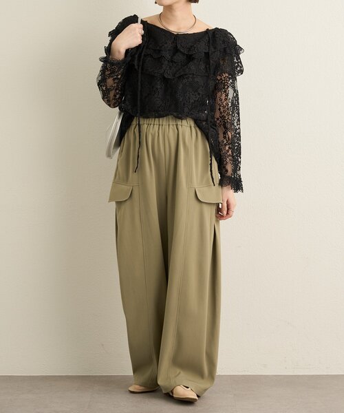 Omekashi（オメカシ）の「カーゴタックパンツ（カーゴパンツ・レディース・チャコールグレー/カーキ・FREE）」の22枚目の写真