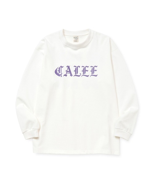 CALEE(キャリー)の「O/E LOGO HEAVY WEIGHT L/S TEE(Tシャツ/カットソー・メンズ・ブラック/チャコールグレー/オレンジ/ホワイト・LARGE/MEDIUM/X-LARGE)」の2枚目の写真