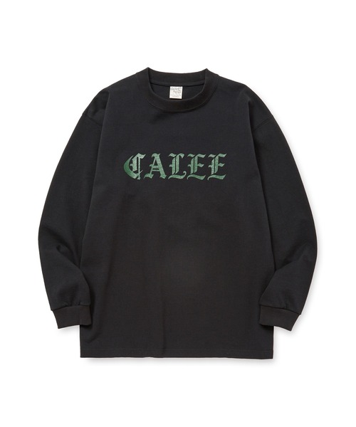 CALEE(キャリー)の「O/E LOGO HEAVY WEIGHT L/S TEE(Tシャツ/カットソー・メンズ・ブラック/チャコールグレー/オレンジ/ホワイト・LARGE/MEDIUM/X-LARGE)」の1枚目の写真