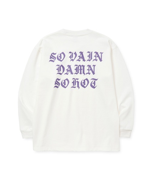 CALEE(キャリー)の「O/E LOGO HEAVY WEIGHT L/S TEE(Tシャツ/カットソー・メンズ・ブラック/チャコールグレー/オレンジ/ホワイト・LARGE/MEDIUM/X-LARGE)」の5枚目の写真
