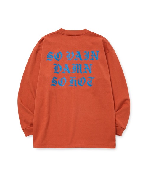 CALEE(キャリー)の「O/E LOGO HEAVY WEIGHT L/S TEE(Tシャツ/カットソー・メンズ・ブラック/チャコールグレー/オレンジ/ホワイト・LARGE/MEDIUM/X-LARGE)」の8枚目の写真