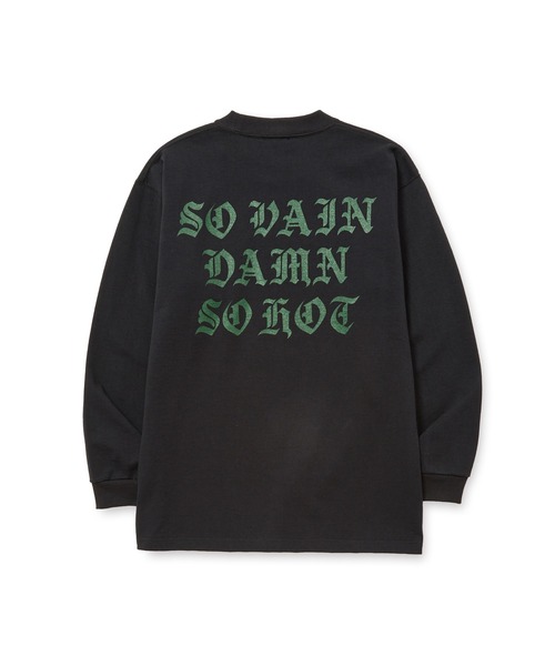 CALEE(キャリー)の「O/E LOGO HEAVY WEIGHT L/S TEE(Tシャツ/カットソー・メンズ・ブラック/チャコールグレー/オレンジ/ホワイト・LARGE/MEDIUM/X-LARGE)」の6枚目の写真