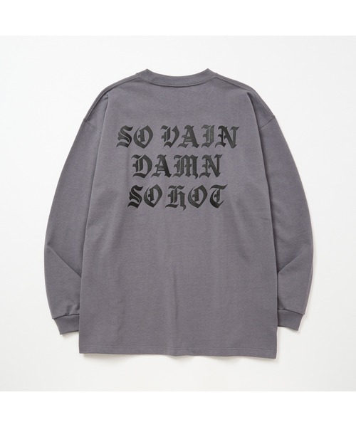 CALEE(キャリー)の「O/E LOGO HEAVY WEIGHT L/S TEE(Tシャツ/カットソー・メンズ・ブラック/チャコールグレー/オレンジ/ホワイト・LARGE/MEDIUM/X-LARGE)」の7枚目の写真