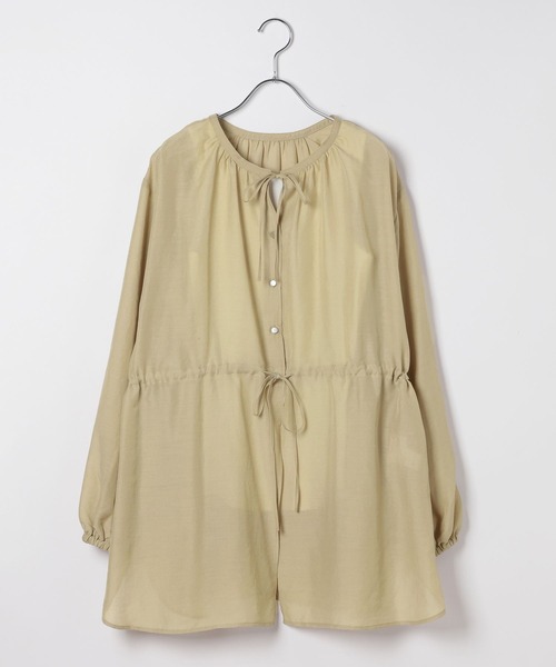 LEPSIM（レプシィム）の「着回しブラウス《2点セット》　639490（シャツ/ブラウス・レディース・グレー/オフホワイト/ブラウン/イエロー/ブラック・FREE）」の4枚目の写真