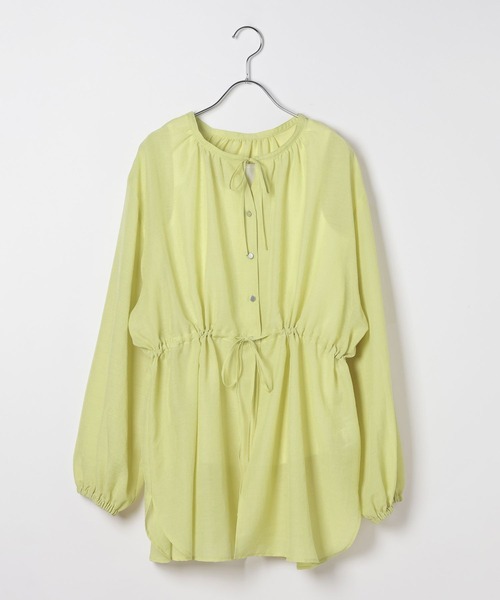 LEPSIM（レプシィム）の「着回しブラウス《2点セット》　639490（シャツ/ブラウス・レディース・グレー/オフホワイト/ブラウン/イエロー/ブラック・FREE）」の7枚目の写真