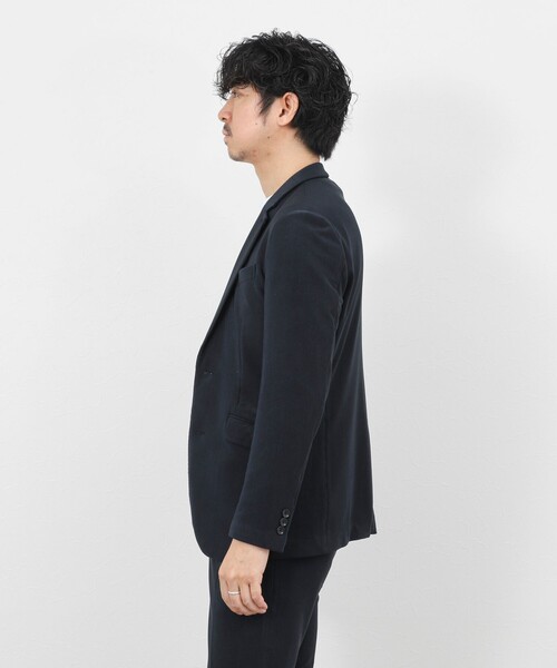 Stutostein Nolley's（シュテットシュタインノーリーズ）の「《ビジカジ/セットアップ対応》ストレッチコードピケ テーラードジャケット 26SS（テーラードジャケット・メンズ・ブラック/オリーブ/ベージュ/ダークネイビー・XL/L/M/S）」の10枚目の写真