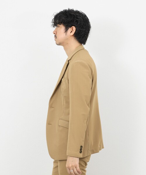 Stutostein Nolley's（シュテットシュタインノーリーズ）の「《ビジカジ/セットアップ対応》ストレッチコードピケ テーラードジャケット 26SS（テーラードジャケット・メンズ・ブラック/オリーブ/ベージュ/ダークネイビー・XL/L/M/S）」の21枚目の写真