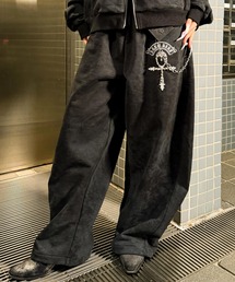 A‘gem 9（エージェムナイン）の「A'GEM/9 × .kom 『A'GEM/9/エージェムナイン』 加工裏毛クロスパッチバレルスウェットパンツ（スウェットパンツ）」