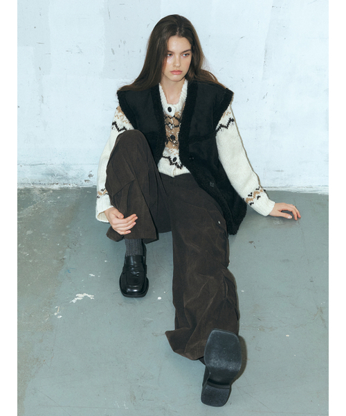 ETMON(エトモン)の「Corduroy Stud Pocket Pants, Brown(その他パンツ・レディース・その他・S/M)」の2枚目の写真