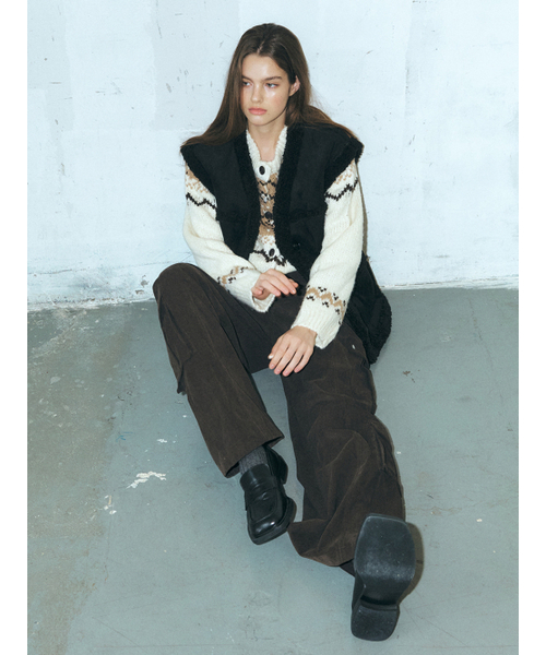 ETMON(エトモン)の「Corduroy Stud Pocket Pants, Brown(その他パンツ・レディース・その他・S/M)」の3枚目の写真
