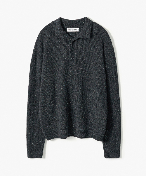 TRIP LE SENS(トリップ ル センス)の「ネフヤンウールカラーニット_チャコール(ニット/セーター・メンズ・その他・MEDIUM/LARGE)」の1枚目の写真