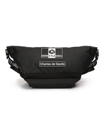 Monkey Flower（モンキーフラワー）の「共用ワッペンロゴウエストバッグ MF9ABG04U BLACK（ボディバッグ/ウエストポーチ）」