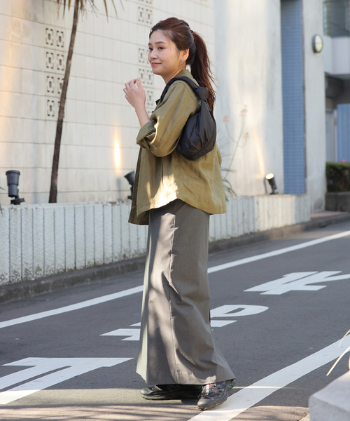 JOURNAL STANDARD(ジャーナルスタンダード)の「《追加》リネンミリタリージャケット(ミリタリージャケット・レディース・ブラック/カーキ/ブラウン・FREE)」の19枚目の写真