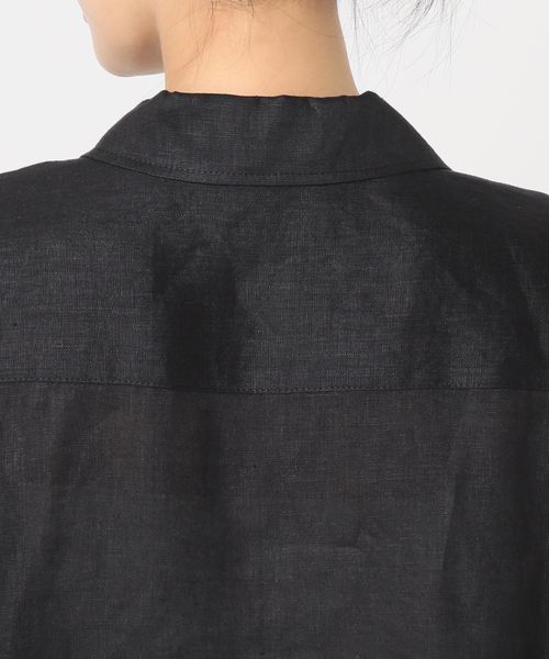 JOURNAL STANDARD(ジャーナルスタンダード)の「《追加》リネンミリタリージャケット(ミリタリージャケット・レディース・ブラック/カーキ・FREE)」の8枚目の写真