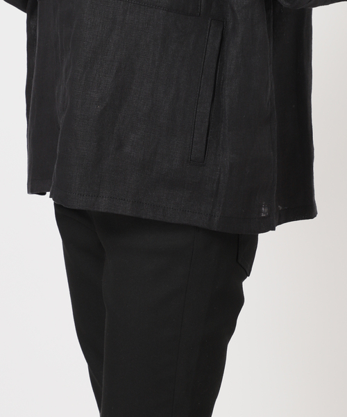 JOURNAL STANDARD(ジャーナルスタンダード)の「《追加》リネンミリタリージャケット(ミリタリージャケット・レディース・ブラック/カーキ・FREE)」の12枚目の写真