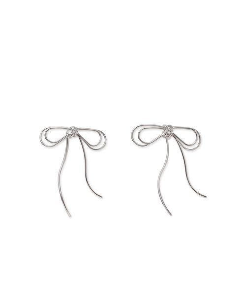 SNIDEL（スナイデル）の「リボンピアス（ピアス（両耳用）・レディース・シルバー/ゴールド・F）」の7枚目の写真