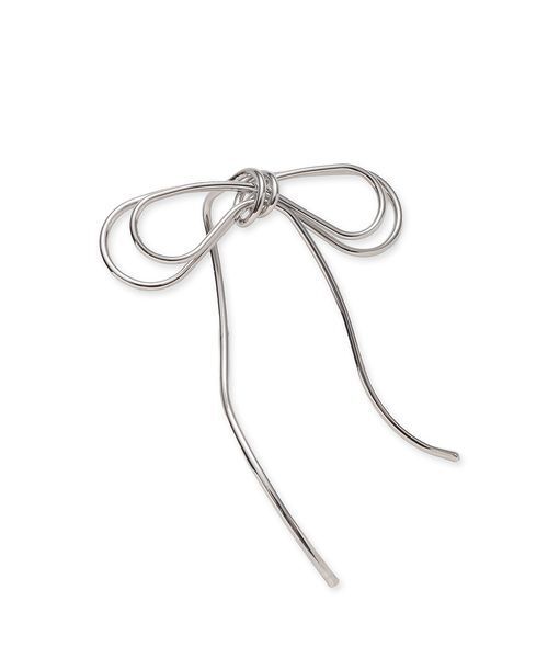 SNIDEL（スナイデル）の「リボンピアス（ピアス（両耳用）・レディース・シルバー/ゴールド・F）」の8枚目の写真