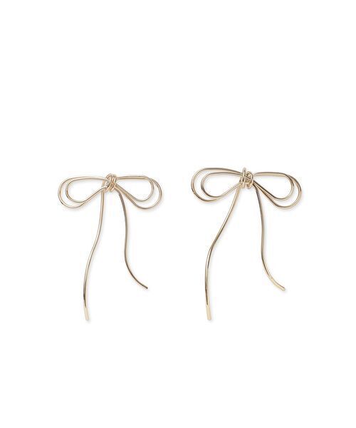 SNIDEL（スナイデル）の「リボンピアス（ピアス（両耳用）・レディース・シルバー/ゴールド・F）」の12枚目の写真