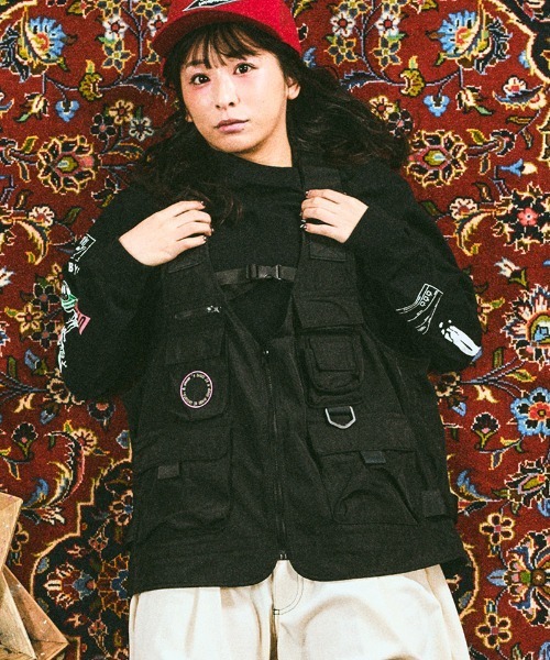 EFFECTEN（エフェクテン）の「mcg3768-Utility 2way game vest ゲームベスト(efsal-07)（ベスト・メンズ・ブラック・FREE）」の3枚目の写真